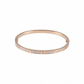Cartier Love SM 18K Rose Gold Charm Bracelet