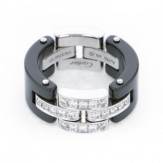 Cartier Maillon Panthère 18K White Gold Anniversary Ring