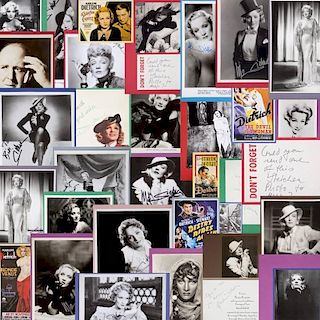 MARLENE DIETRICH SIGNED LETTERS AND PHOTOGRAPHS