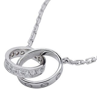 Cartier Diamond Baby Love White Gold Necklace