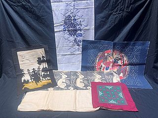 Group of Vintage Asian Textiles