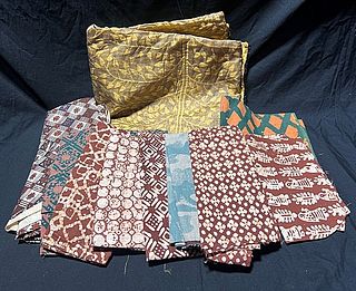 Group of Ethnic Fabrics - Batiks and more