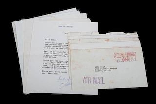 JOAN CRAWFORD SIGNED LETTERS