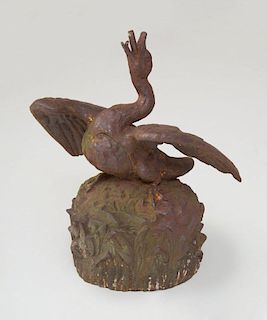 CAST-IRON SWAN-FORMED FOUNTAIN