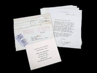 JOAN CRAWFORD SIGNED LETTERS