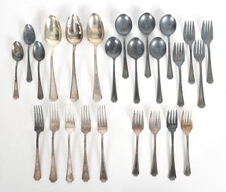 A Partial Sterling Silver Service