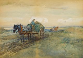 Henry G. Keller (1869-1949) watercolor