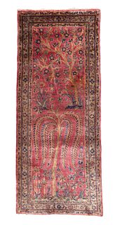 Antique Silk Kashan 2'1" x 5' (0.64 x 1.52 M)