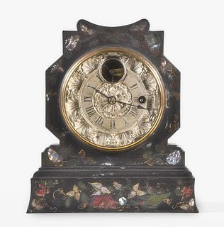 J.C. Brown small cast iron mantel clock