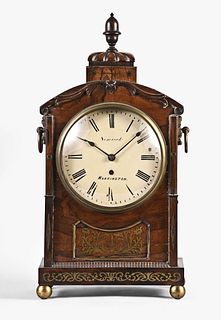 Simcock, Warrington, England rosewood bracket clock