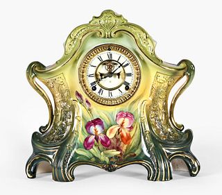 Ansonia Clock Co. La Layon Royal Bonn mantel clock
