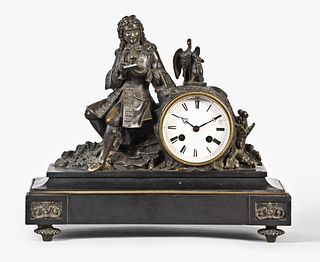 French figural mantel clock