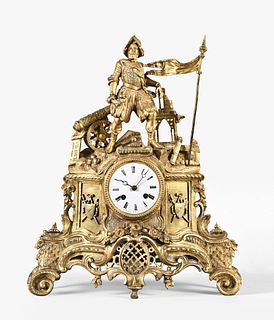 French figural mantel clock
