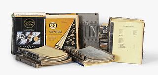 A lot of watchmakers crystal catalogs parts lists and technical information