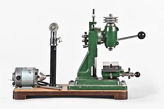 A small mid 20th century watchmakers vertical milling machine by RJS