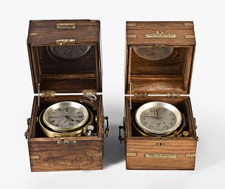 A lot of two marine chronometers