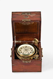 Russian marine chronometer with inner and outer boxes