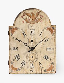 Eli Terry for the Porter contract wooden works tall clock movement
