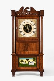 Silas B. Terry triple decker shelf clock