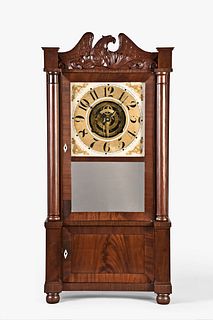 Silas B. Terry double decker shelf clock