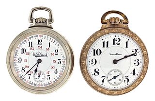 A lot of two South Bend Studebaker and The Studebaker pocket watches