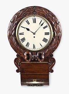 Large English drop dial hanging clock