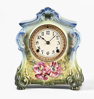 Ansonia Royal Bonn La Fontaine mantel clock