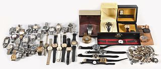 Large lot of wrist watches