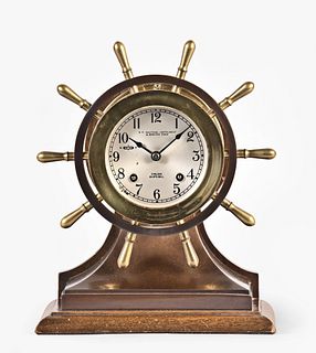 Chelsea Clock Co. Yacht Wheel mantel clock