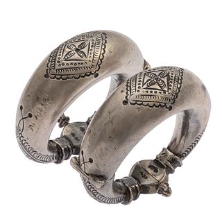 Pair of Silver Bracelets, Rajasthan