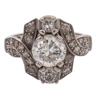 Art Deco Diamond, Platinum Ring