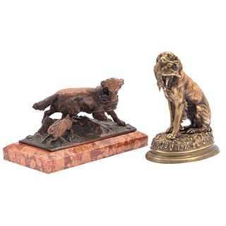 Bronze Animalier Sculptures, Pautrot and Kemmeys