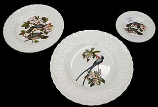 42 Alfred Meakin Birds of America Plates and Saucers