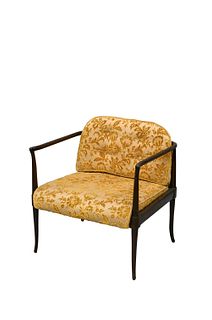 Mid Century Modern Hollywood Regency Style Wooden Armchair
