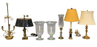 Group of Seven Table Lamps