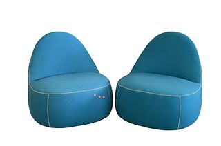 A Pair of Bernhardt Design "Mitt" Lounge Chairs