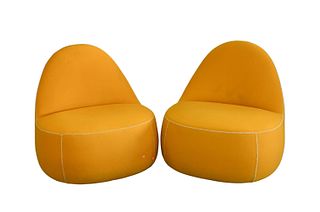 A Pair of Bernhardt Design "Mitt" Lounge Chairs