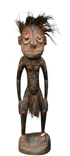 Carved Bali African Figure