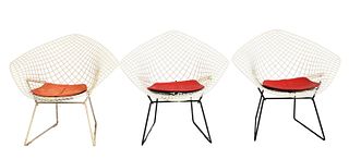 Set of Three Harry Bertoia for Knoll Associates "Diamond" Chairs