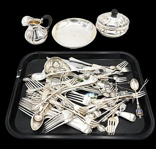 Large Group of Sterling and Continental Silver