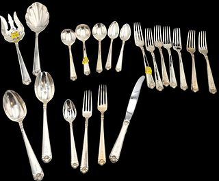 20 Piece Partial Set of Sterling Silver Flatware