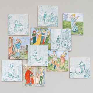 Two Sets of Minton Fairytale Tiles