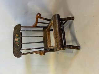 Paint Decorated Childs Chair