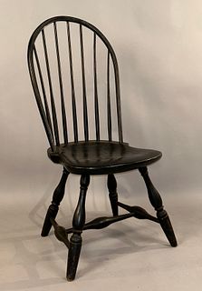 18th C Bow Back Windsor Side Chair
