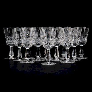 Twelve (12) Waterford Kenmare Claret Wine Glasses