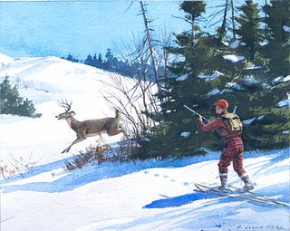 Aiden Lassell Ripley (1896-1969), Winter Deer Hunting