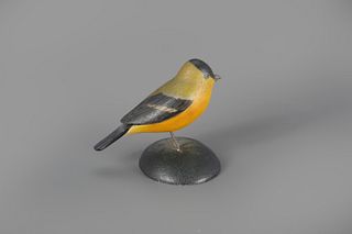 Life-Size Gold Finch by A. Elmer Crowell (1862-1952)