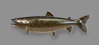 Lake Trout Carving by Lawrence C. Irvine (1918-1998)
