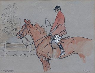 Paul Desmond Brown (1893-1958), Huntsman and Horse