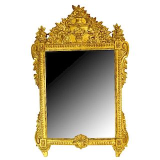 Mid 20th Century Possibly Italian Neo-Classical gilt composition Mirror